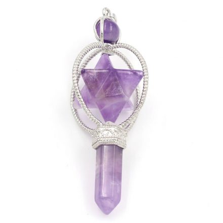 Natural Amethysts Pendulum
