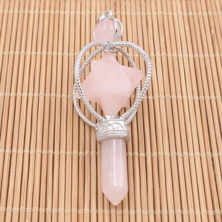 Natural Amethysts Pendulum