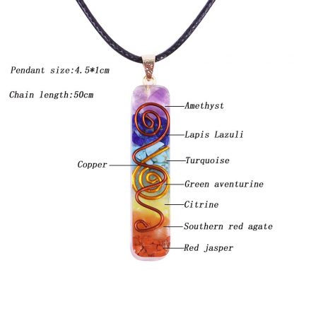 Reiki 7 Chakra Orgone Pendant Necklace