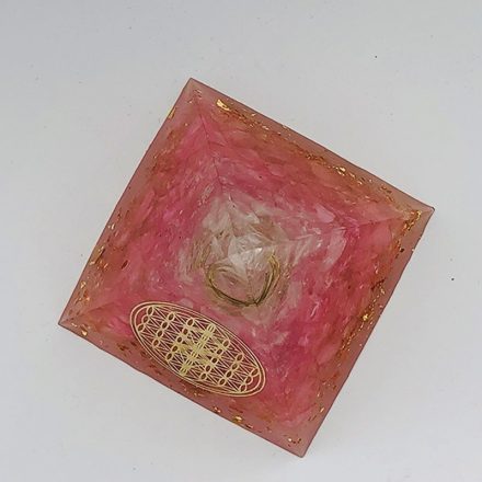 The Flower Of Life Love Orgonite pyramid 