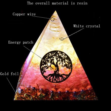 TREE OF LIFE AURA REIKI MARRIAGE Orgonite Pyramid