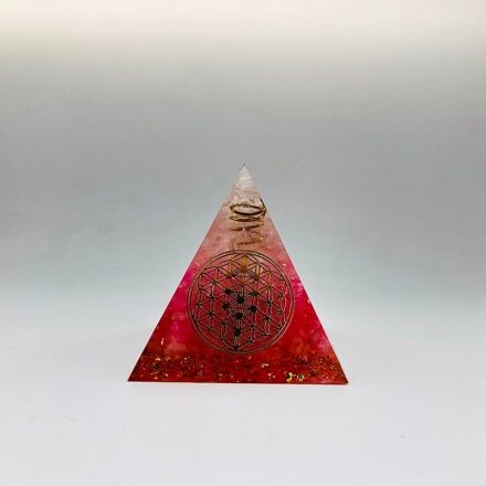 The Flower Of Life Love Orgonite pyramid 