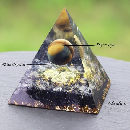 Tiger Eye Orgon Energy Crystals Orgonite Pyramid
