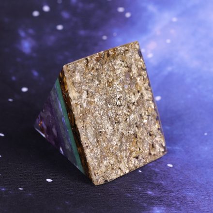 Gold Wire Orgone Pyramid Stone For Meditation Reiki Balancing