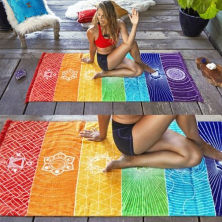 Rainbow 7 Chakra Yoga Mat