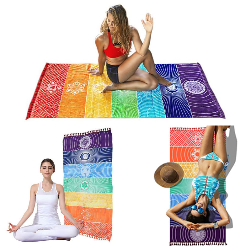 7 Chakra Rainbow Yoga Mat