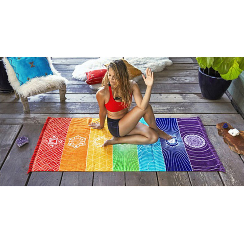 7 Chakra Rainbow Yoga Mat