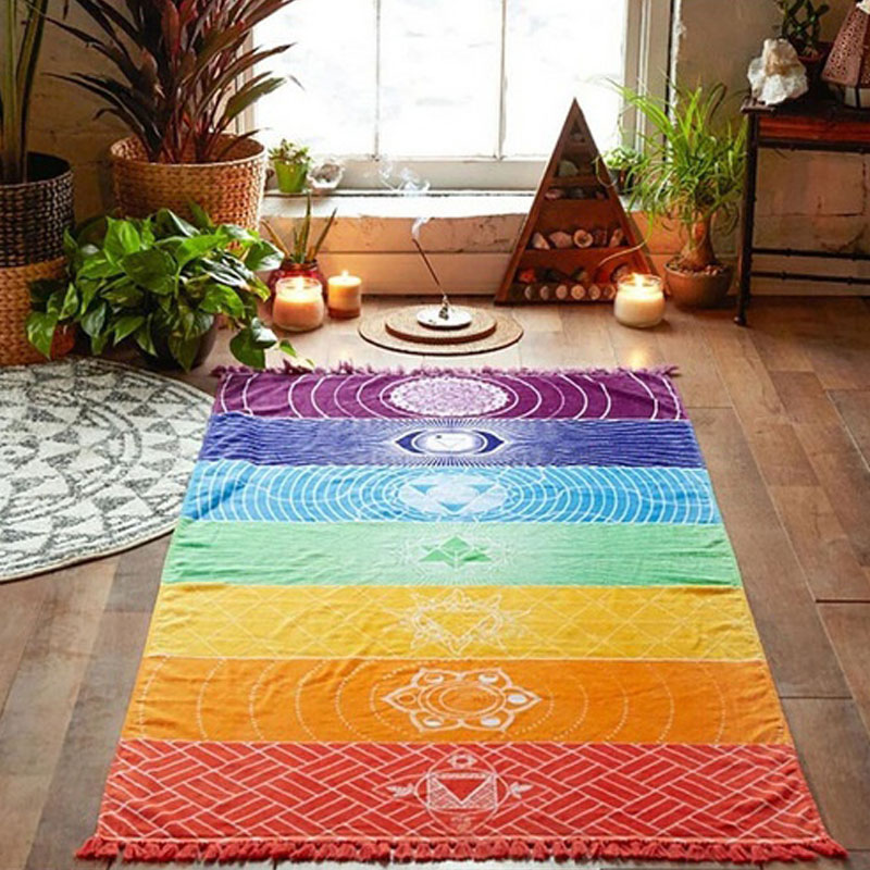 7 Chakra Rainbow Yoga Mat