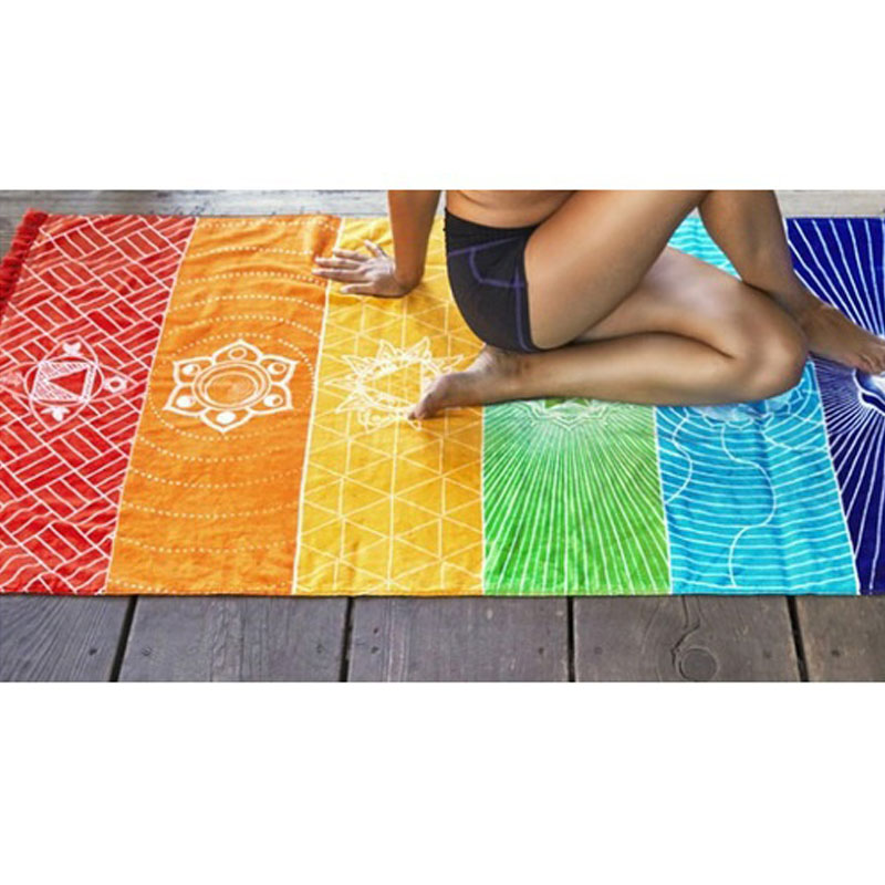 7 Chakra Rainbow Yoga Mat