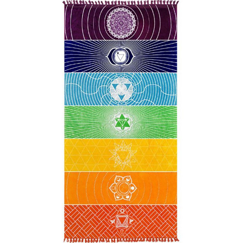 7 Chakra Rainbow Yoga Mat